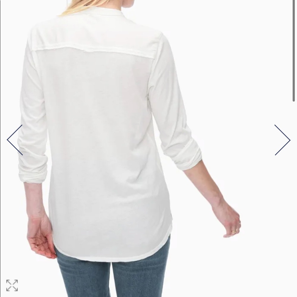 NWT! Splendid new famous shirt button up in white - Picture 2 of 6